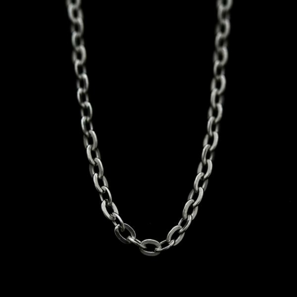Rhodium Silver Chain